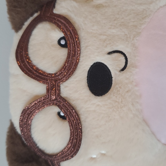 Cute & Cudly Dog With Glasses Stuffed Animal 9 Inches Plush Beige NWT - Picture 11 of 12